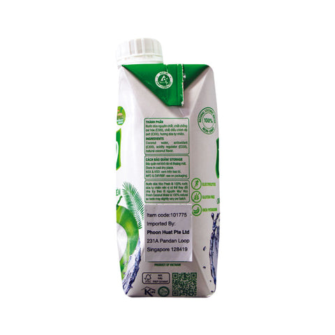 COCONUT WATER UHT NO SUGAR ADDED 330ML (#101775)