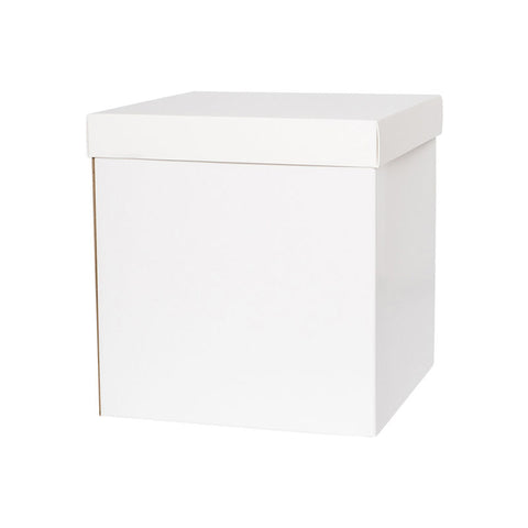 PLAIN WHITE HIGH CAKE BOX 9X9X14" (#101791)