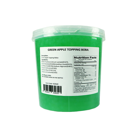 POPPING BOBA GREEN APPLE 3.2KG (#102020)