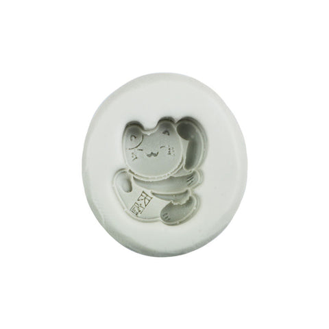 LUCKY CAT MOONCAKE SILICON MOULD 70G (#102131)