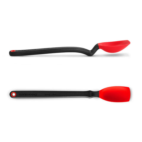 RED SIT-UP MINI SILICONE SPOON (#102166)