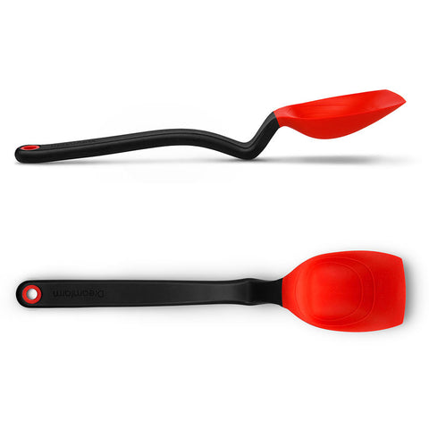 RED SIT-UP SILICONE SPOON (#102186)