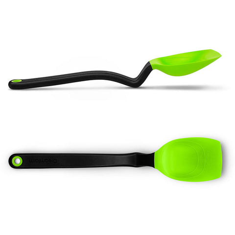 GREEN SIT-UP SILICONE SPOON (#102187)