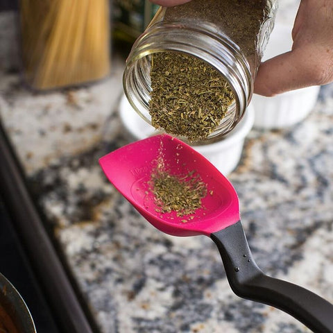 GREEN SIT-UP SILICONE SPOON (#102187)