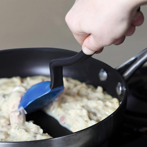 BLUE SIT-UP SILICONE SPOON (#102188)