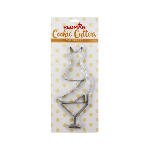 CHEERS COOKIES CUTTER STAINLESS STEEL SET (#102234)