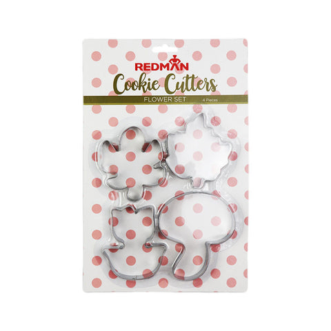 FLOWER COOKIE CUTTER STAINLESS STEEL SET (#102235)