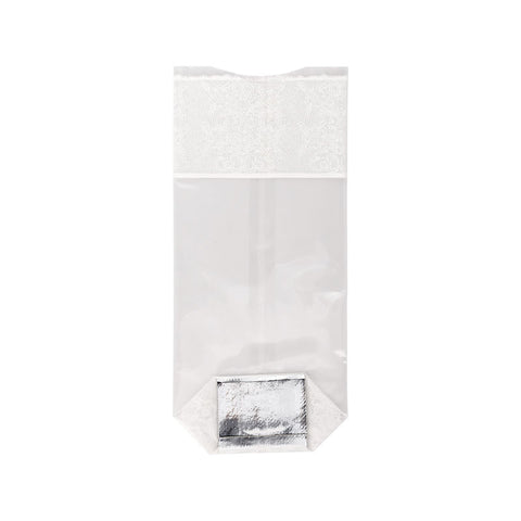 COOKIE BAG DENTELLE OR (GOLD) 10X22CM 10PCS (#102245)