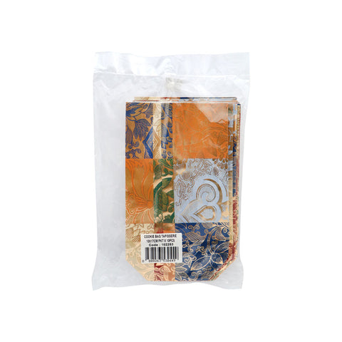 COOKIE BAG TAPISSERIE 10X17CM 10PCS (#102253)