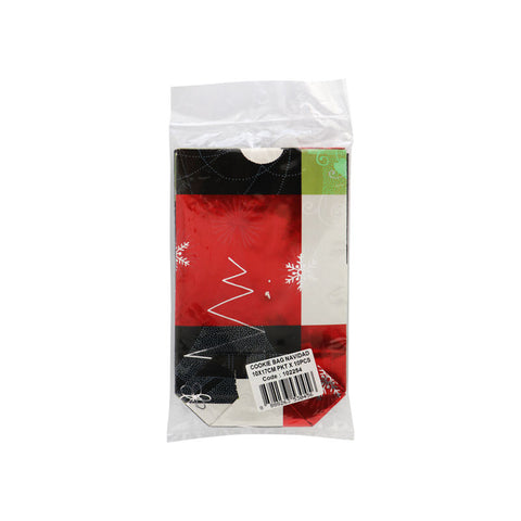 COOKIE BAG NAVIDAD 10X17CM 10PCS (#102254)
