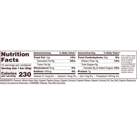 BAR PEANUT BUTTER COCONUT OAT 1.76OZ (#102368)