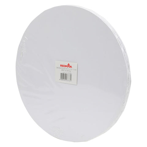 ROUND CAKE BOARD 10" GLOSSY WHITE 5PC (#102382)