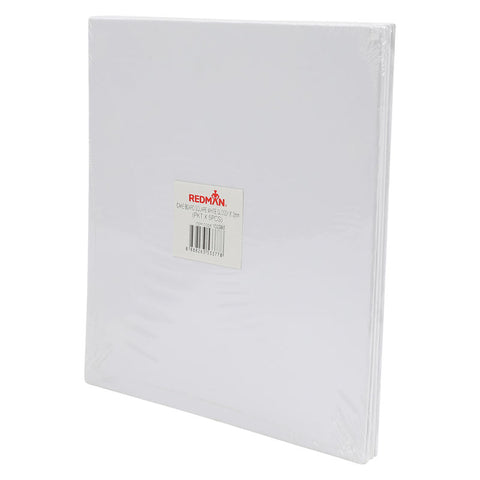 SQUARE CAKE BOARD 8" GLOSSY WHITE 5PC (#102383)