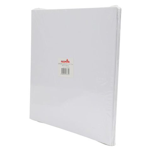 SQUARE CAKE BOARD 10" GLOSSY WHITE 5PC (#102385)