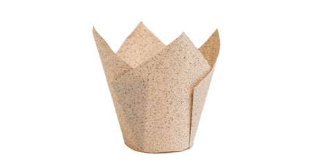 TULIP BAKING CASES COCOA PAPER 17.5X17.5CM 50PC (#102433)