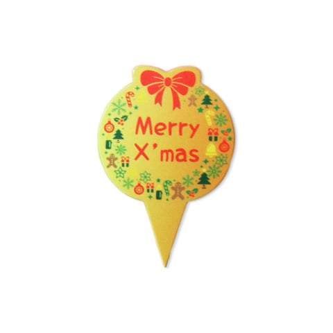 X'MAS PAPER CARD MERRY X'MAS J020 100PC (#102471)