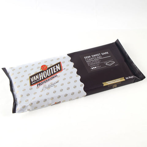CHOC DARK COMPOUND BLOCK SEMI SWEET 1KG (#102499)