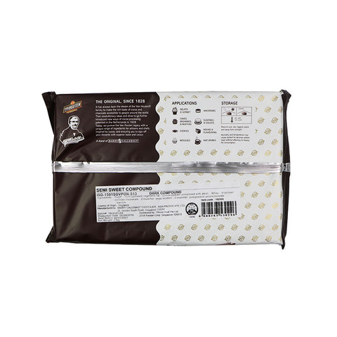 CHOC DARK COMPOUND BLK SEMI SWEET 2.5KG (#102505)