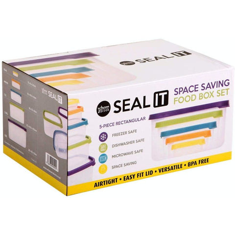 WHAM FOOD STORAGE BOX RECT SET 5PC (#102516)