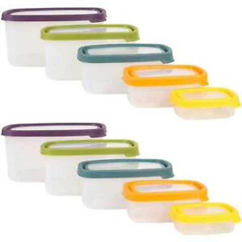 WHAM FOOD STORAGE BOX RECT SET 5PC (#102516)