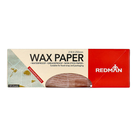 WAX PAPER NEWSPAPER 218X250MM 50PC (#102554)