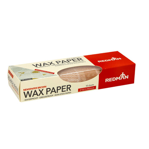 WAX PAPER NEWSPAPER 218X250MM 50PC (#102554)