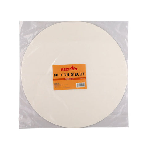SILICON PAPER DIECUT ROUND 10" 20PC (#102558)
