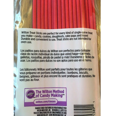 8" RED LOLLIPOP STICKS 1912-1389 25PC (#102639)