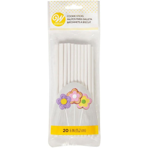 6 INCH WHITE LOLLIPOP STICKS 1912-1929 60PC (#102643)