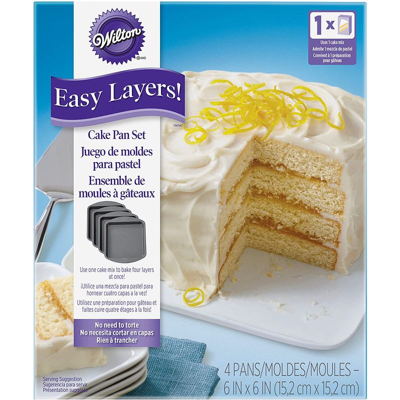 6" EASY LAYERS SQ PAN 4PC 2105-5748 (