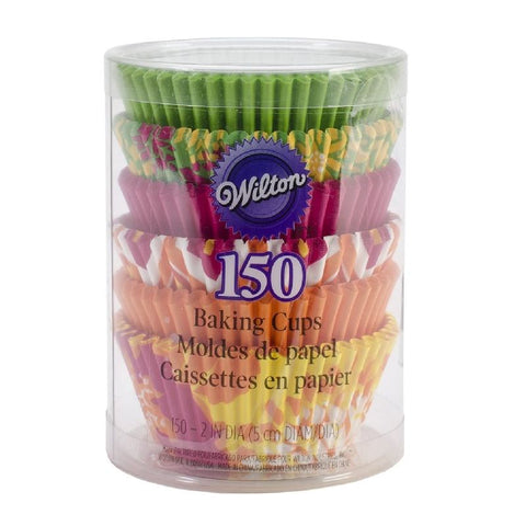 STD BAKING CUPS NEON FLORAL 415-2180 150PC (#102667)