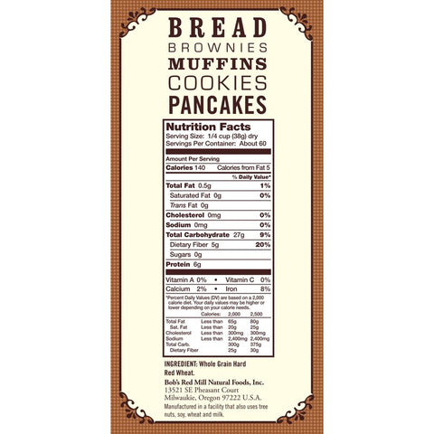 WHOLE WHEAT FLOUR 5LB (#102694)