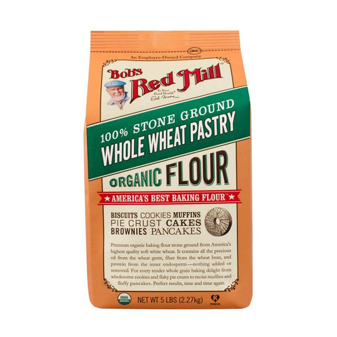 ORGANIC WHOLE WHEAT PASTRY FLOUR 5LB (#102708)