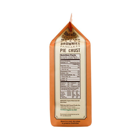 ORGANIC WHOLE WHEAT PASTRY FLOUR 5LB (#102708)