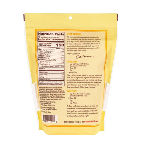 10 GRAIN PANCAKE AND WAFFLE MIX 24OZ (#102715)