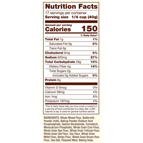 10 GRAIN PANCAKE AND WAFFLE MIX 24OZ (#102715)