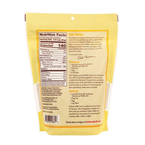 BUCKWHEAT PANCAKE AND WAFFLE MIX 24OZ (#102771)