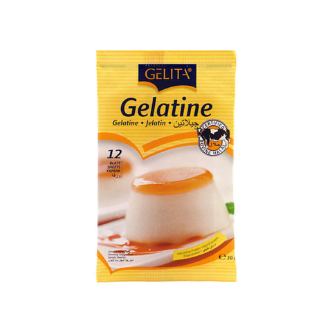 GELITA GELATINE LEAF PLATINUM 20G (#102832)