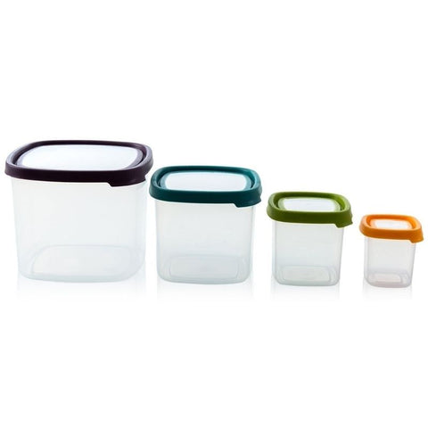 WHAM FOOD STORAGE BOX SQ SET 4PC (#102833)