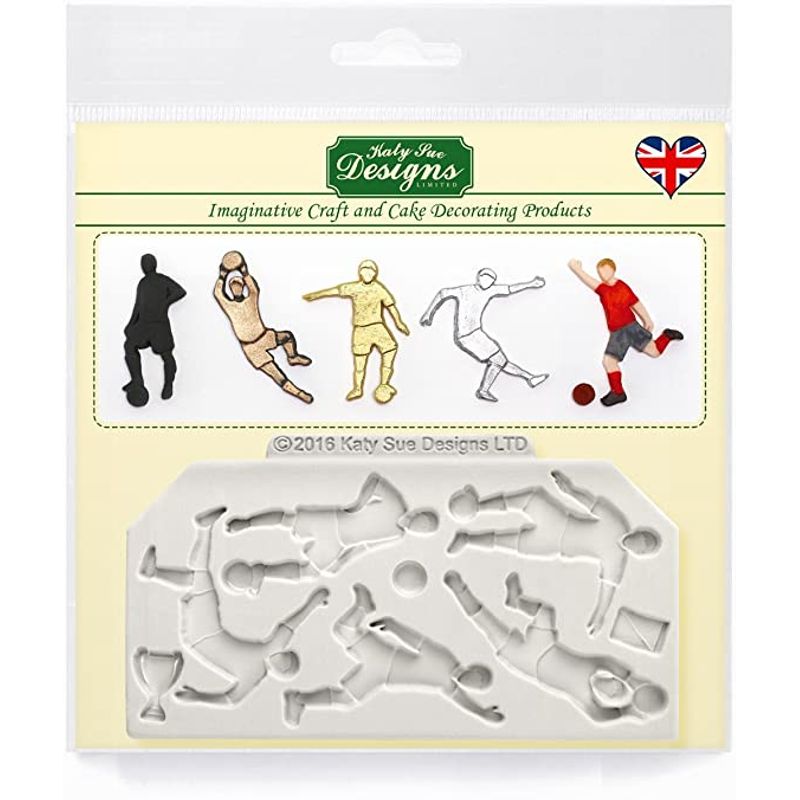 FOOTBALL SILHOUETTES SILICONE MOULD CE0056 (