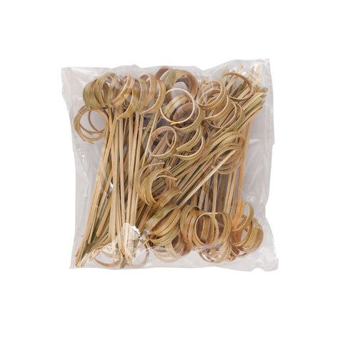 BAMBOO SKEWER LOOP 12CM 100PC (#102881)