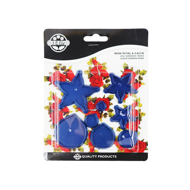 ROSE PETAL & CALYX CUTTER SET OF 8PC (