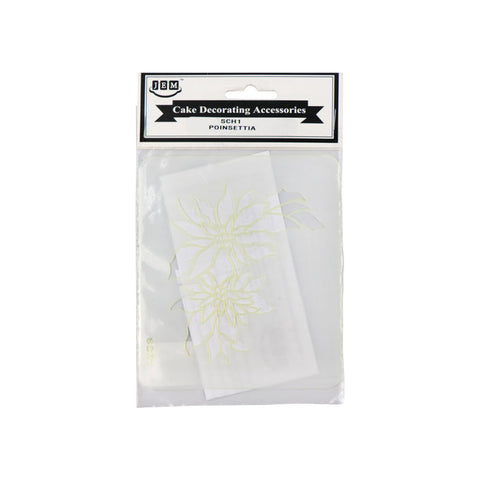 POINSETTIA STENCIL 104X93MM (#102979)