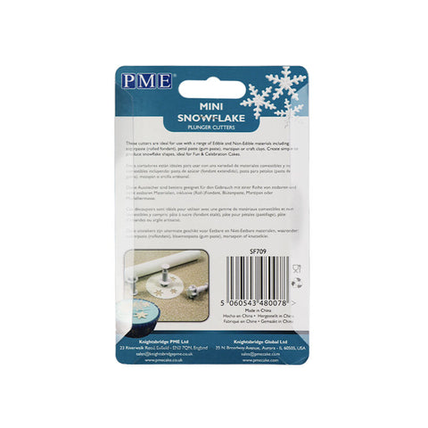 PLUNGER CUTTER SNOWFLAKE S/M/L SET OF 3PC (#102990)