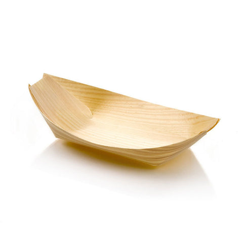 WOODEN BOAT DISPOSABLE 6.5" 100PC (#103075)