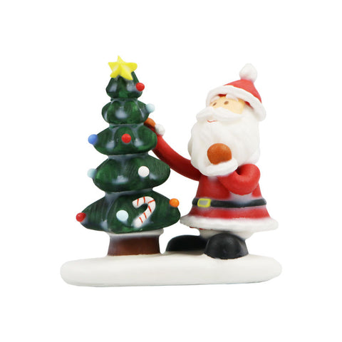 DECOR ICING SANTA LARGE 8.4X7.5CM 703 (#103082)