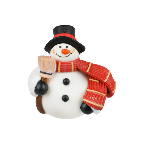DECOR ICING SNOWMAN MEDIUM 6.3X5.8CM 1842 (#103117)