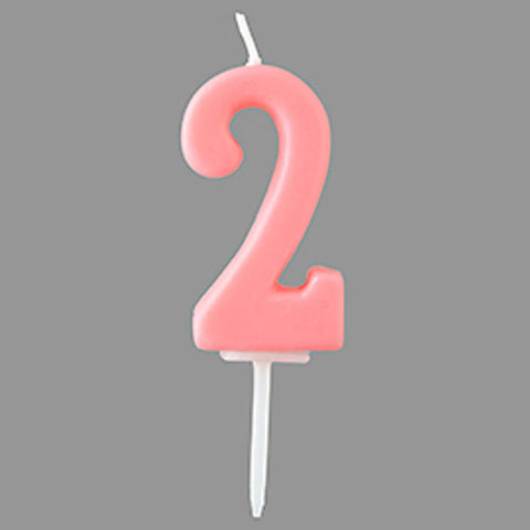 PASTEL NUMBER CANDLE 2/TOMIZ (#103205)