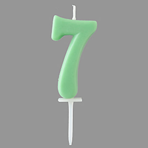 PASTEL NUMBER CANDLE 7/TOMIZ (#103213)