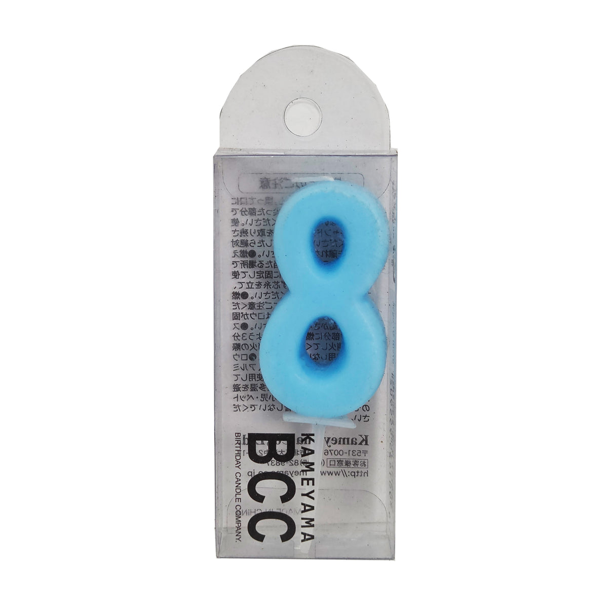 PASTEL NUMBER CANDLE 8/TOMIZ (